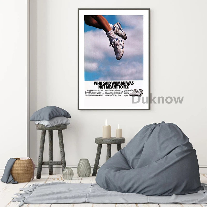 Basketball Sneakers Wall Art