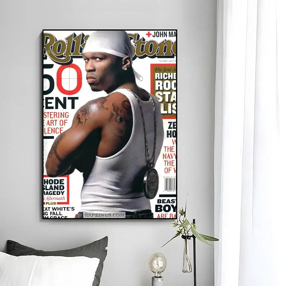 50 Cent Poster Canvas Wall Art