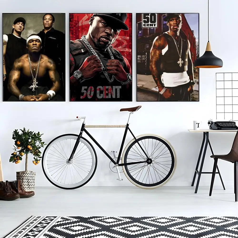 50 Cent Poster Canvas Wall Art