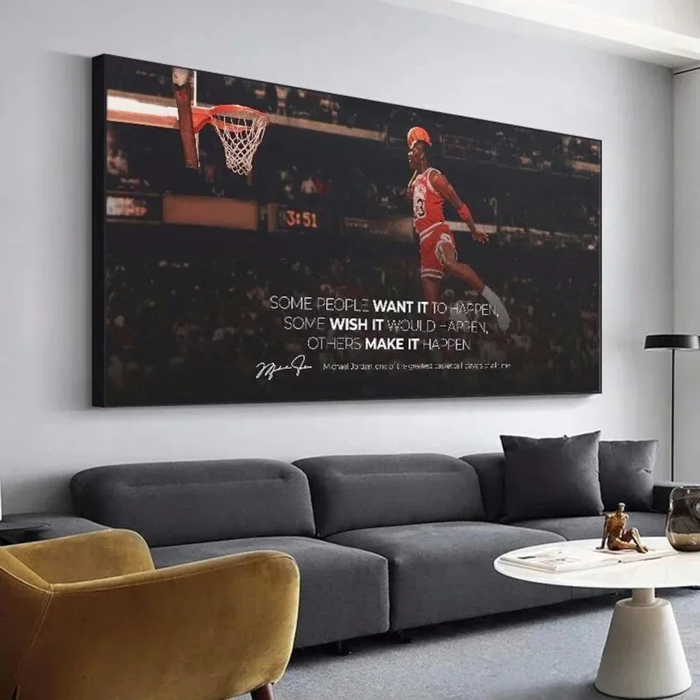 Michael Jordan Motivational Wall Art