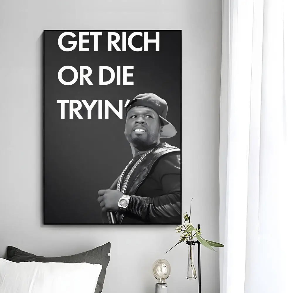 50 Cent Poster Canvas Wall Art