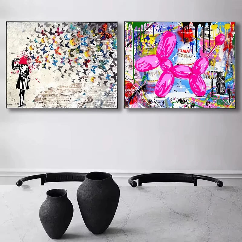 Banksy Street Art Canvas Paintings