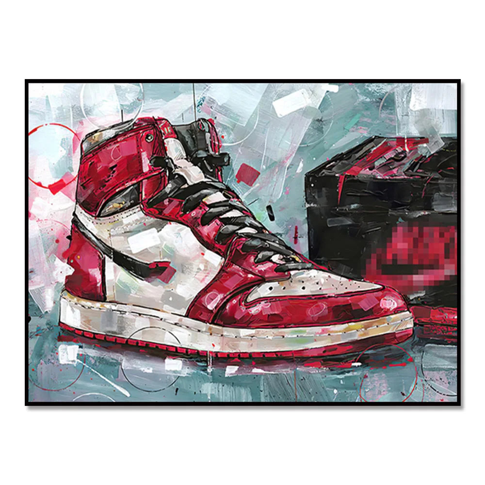 Graffiti Sneakers Wall Art Poster