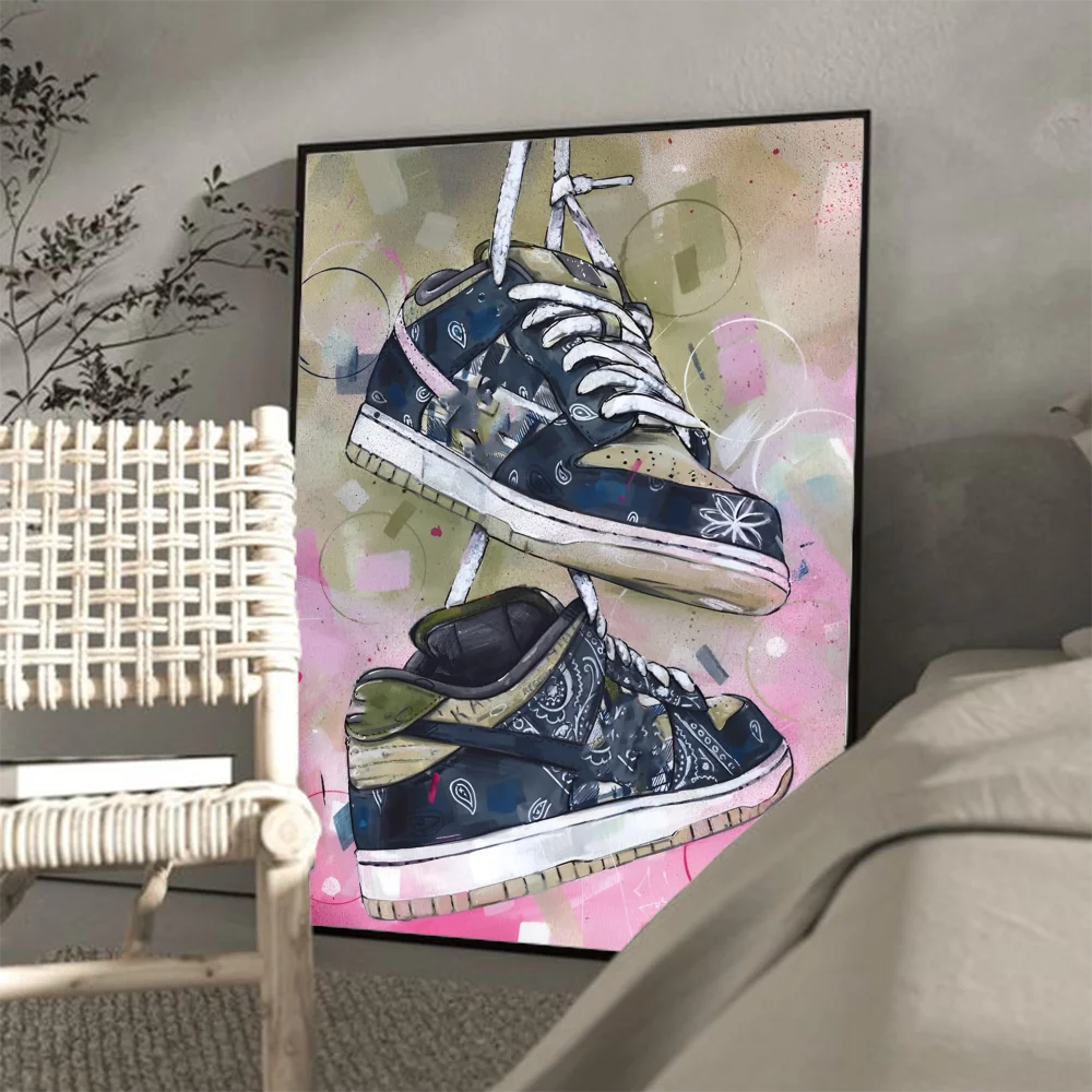 Graffiti Sneakers Wall Art