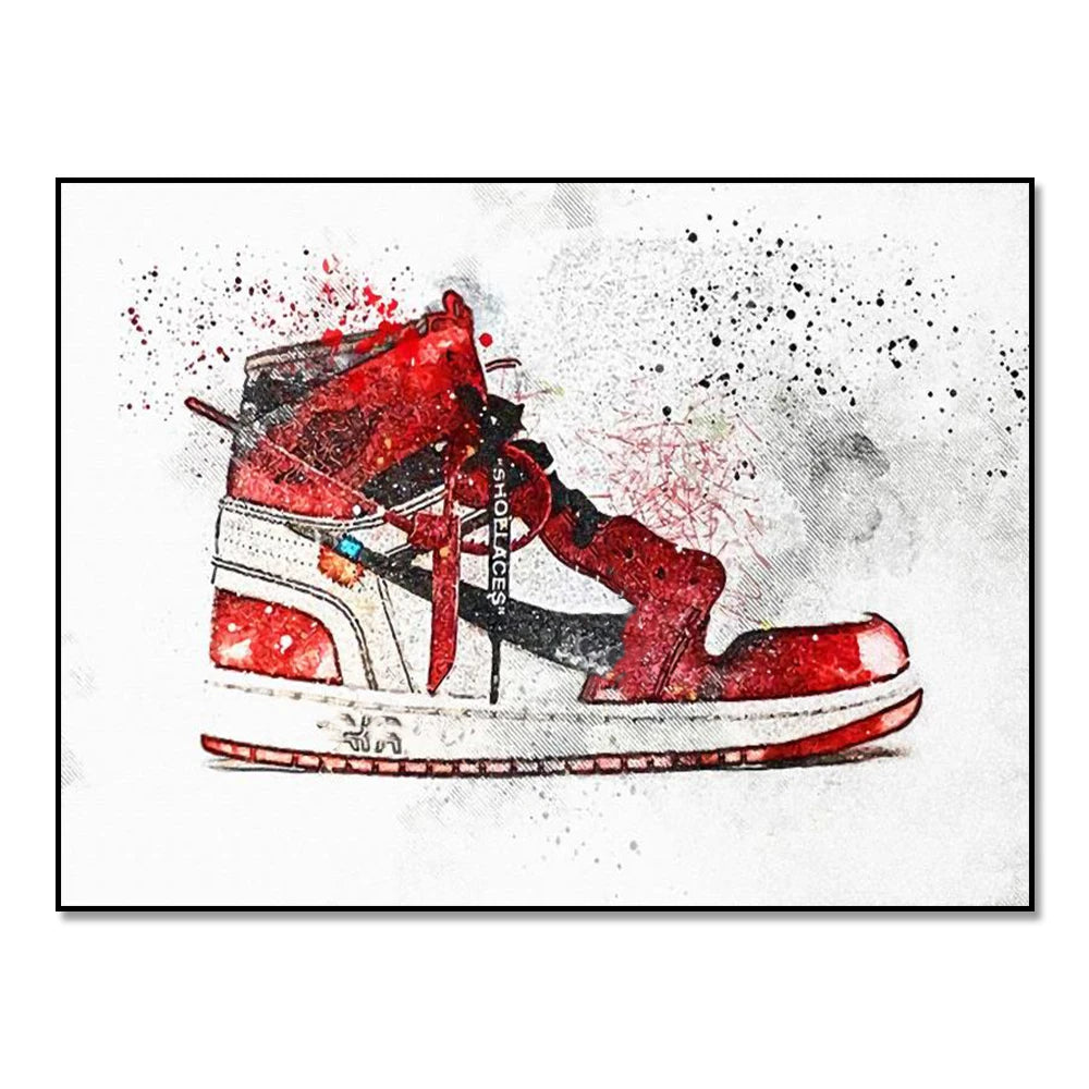Graffiti Sneakers Wall Art Poster