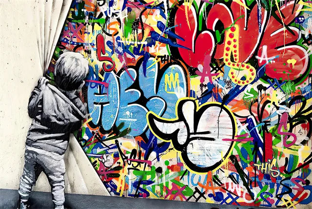 Banksy Street Art Canvas Paintings