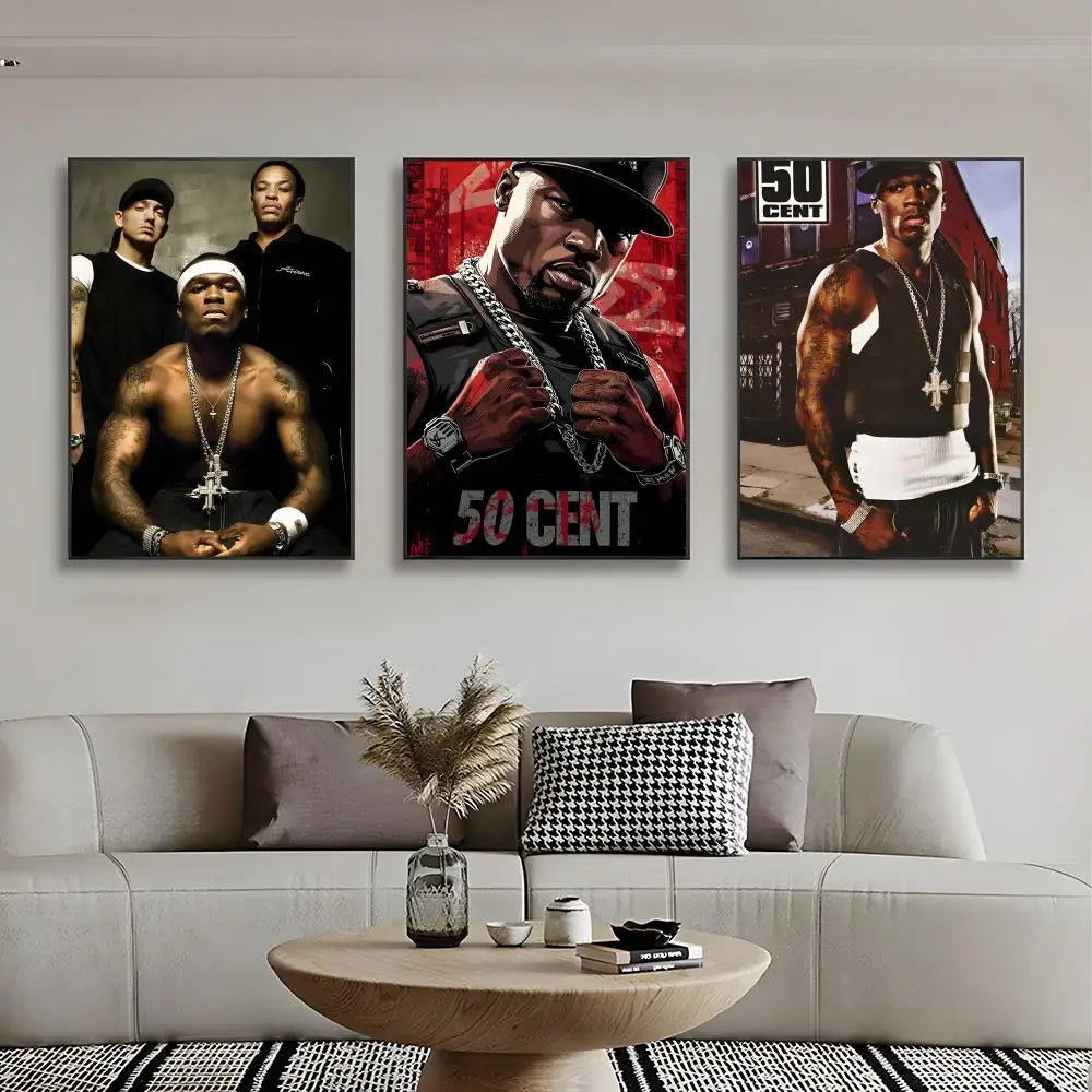 50 Cent Poster Canvas Wall Art