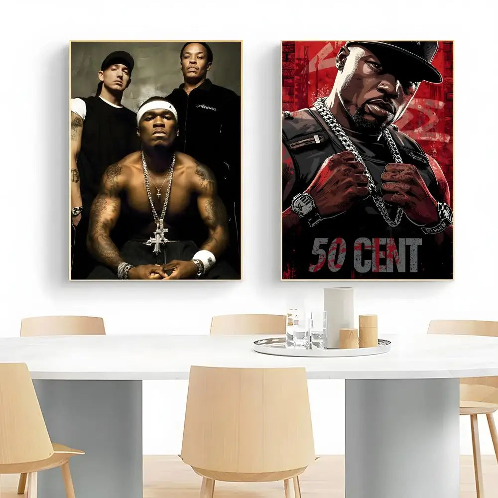 50 Cent Poster Canvas Wall Art