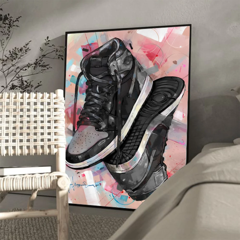 Graffiti Sneakers Wall Art