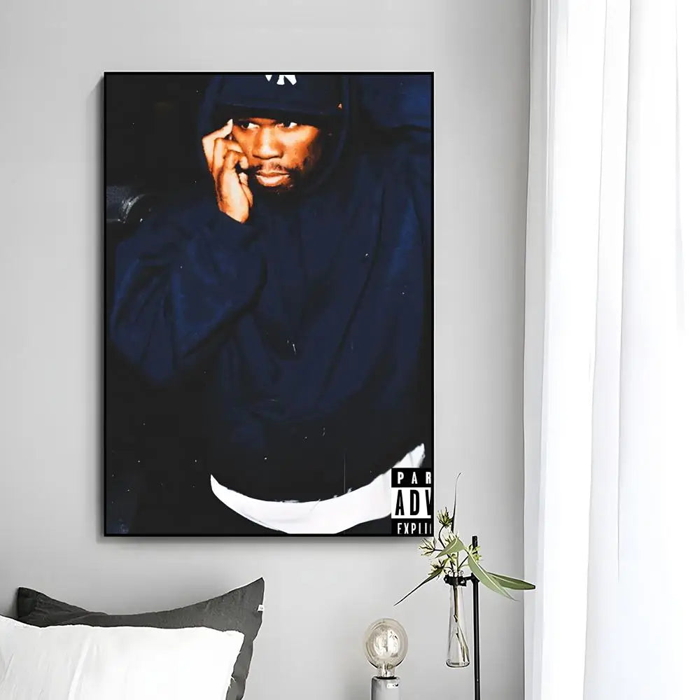 50 Cent Poster Canvas Wall Art