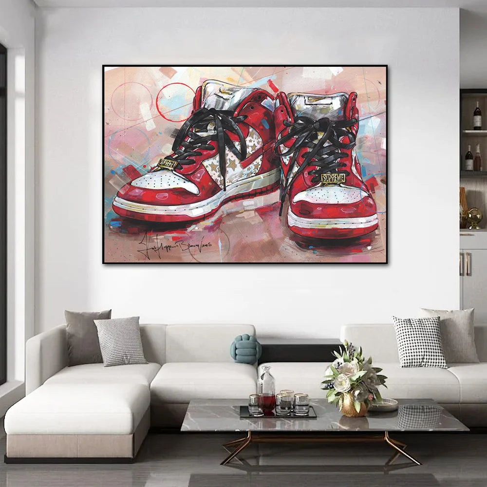 Graffiti Sneakers Wall Art Poster