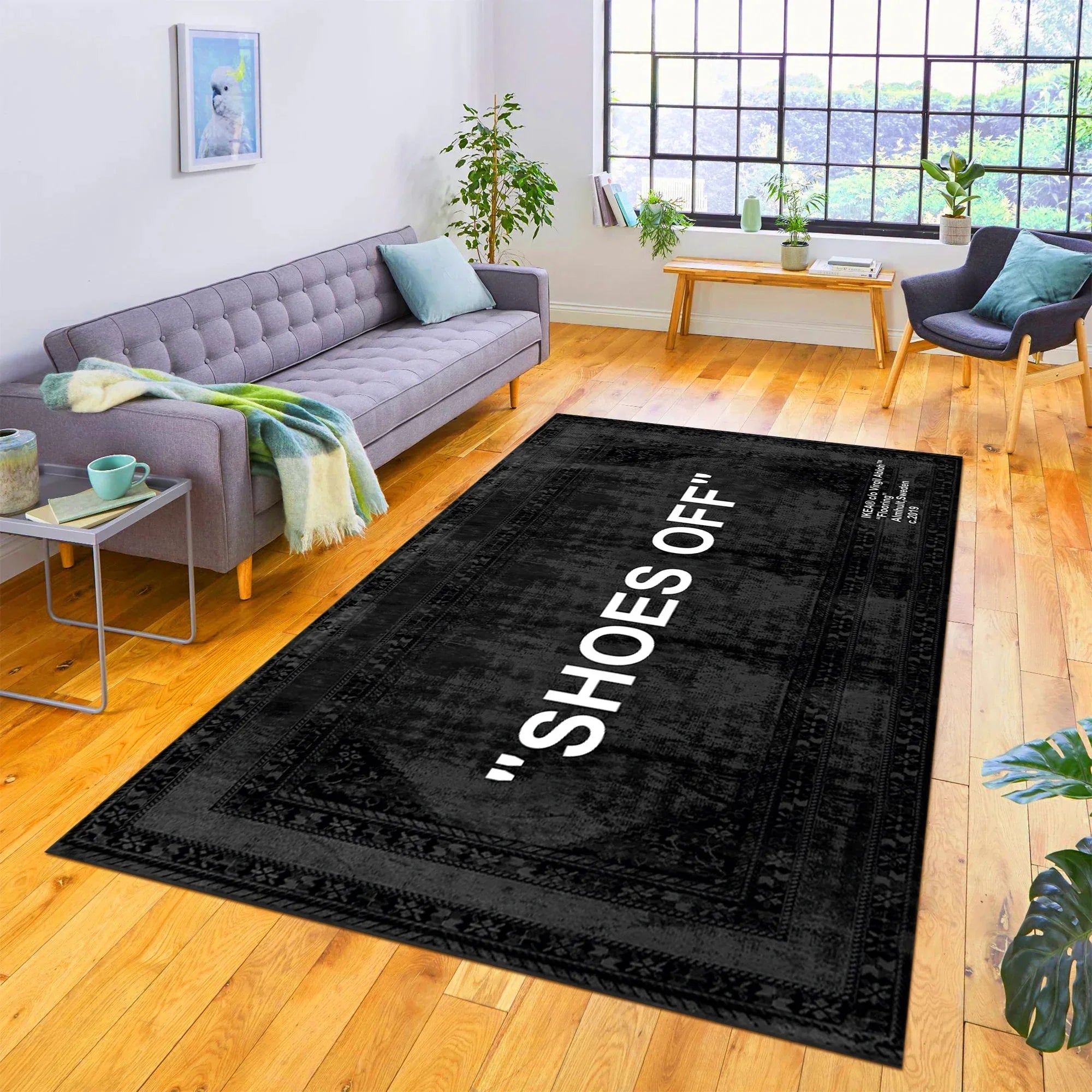 "Off White" Hypebeast Rug