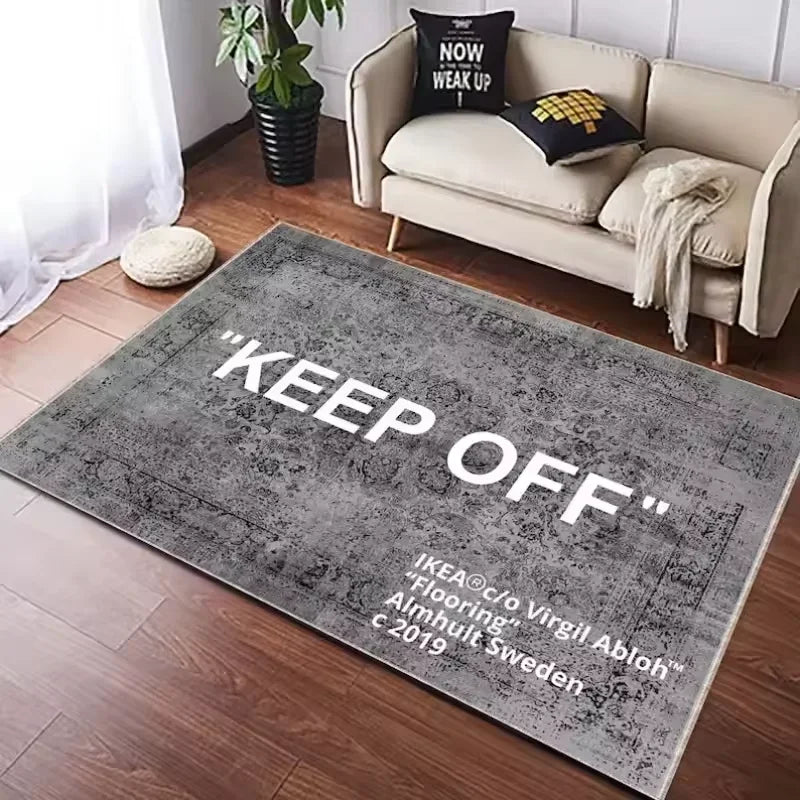 "Off White" Hypebeast Rug