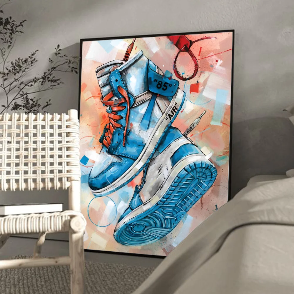 Graffiti Sneakers Wall Art