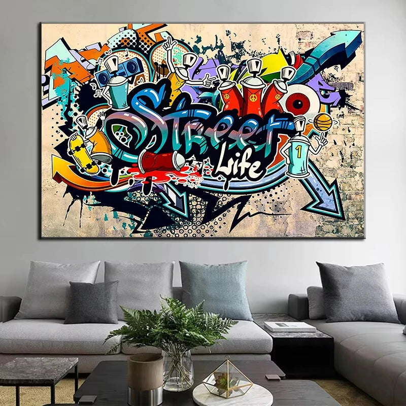 Banksy Street Art Canvas Paintings