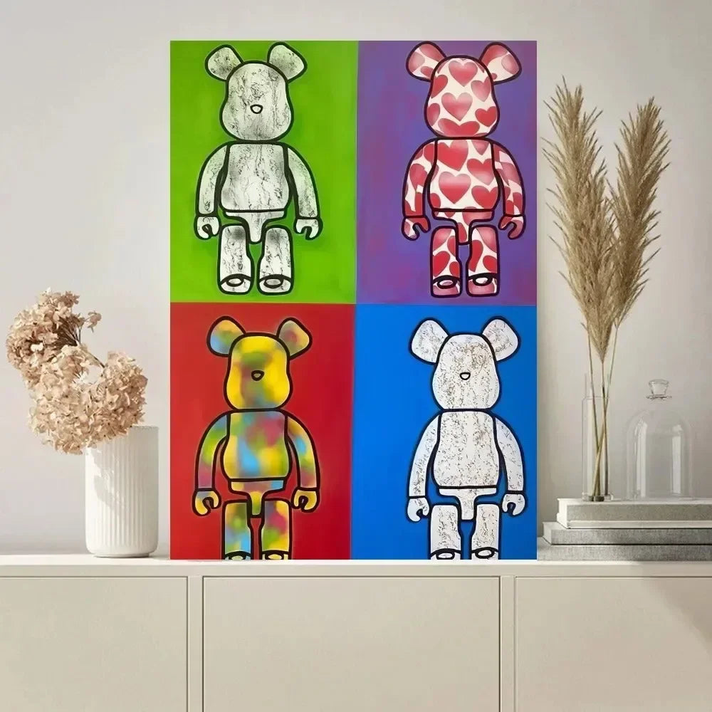 Bearbrick Poster Wall Art