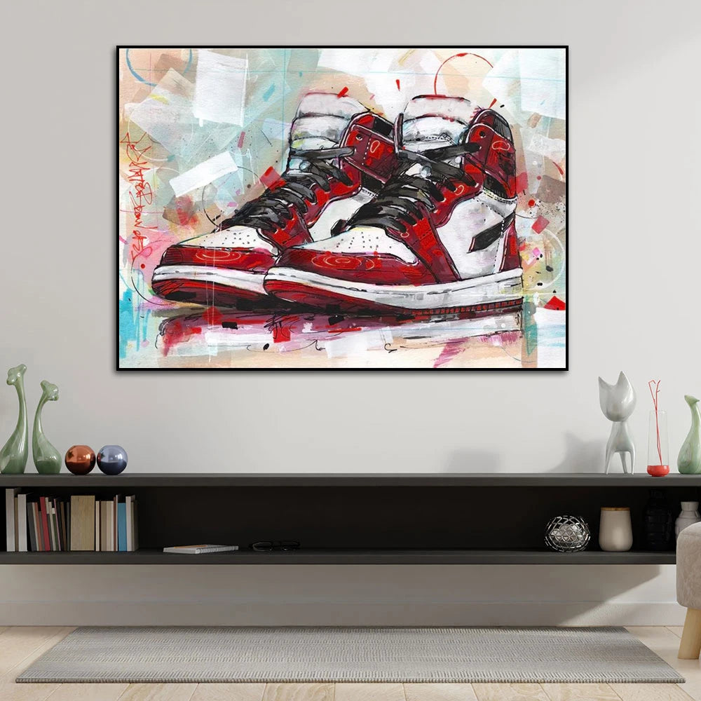 Graffiti Sneakers Wall Art Poster