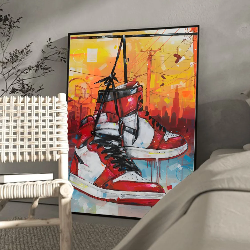 Graffiti Sneakers Wall Art