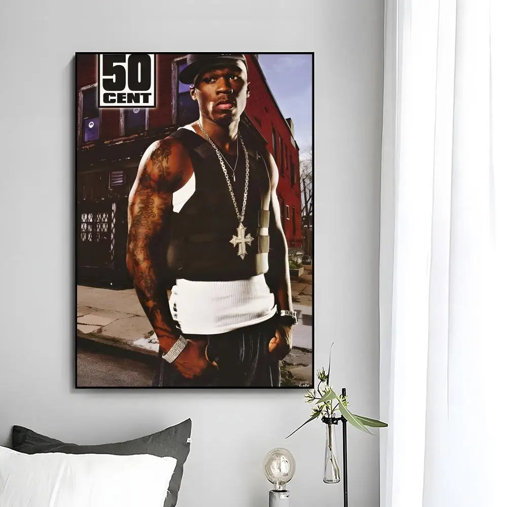 50 Cent Poster Canvas Wall Art