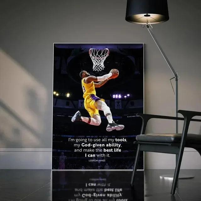 Inspirational Basketball Wall Art