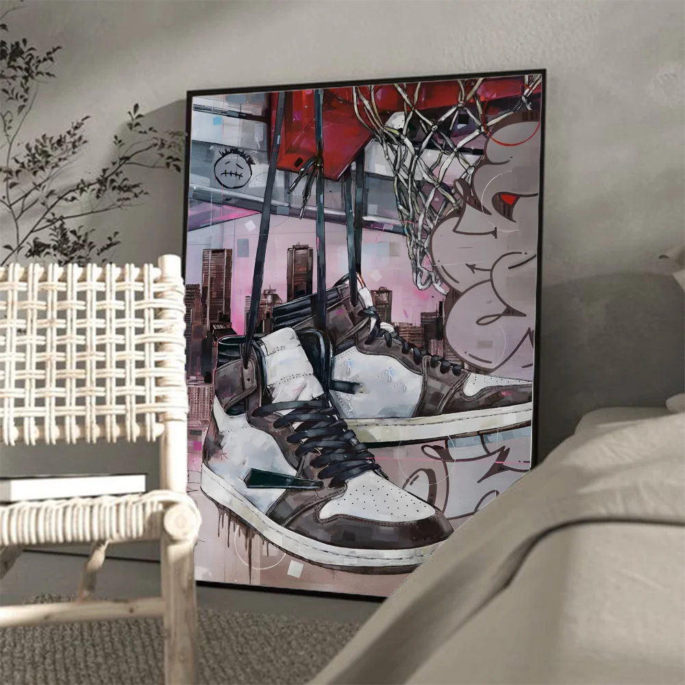 Graffiti Sneakers Wall Art