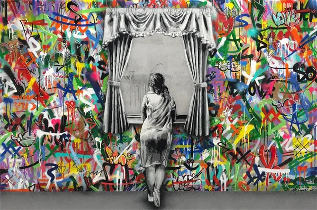 Banksy Street Art Canvas Paintings