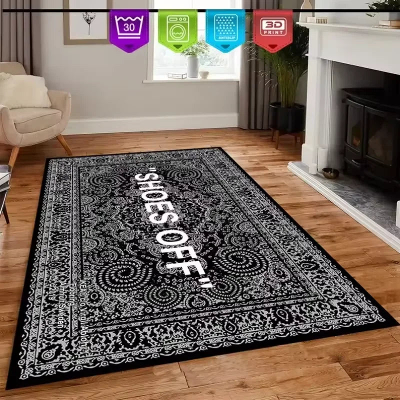 "Off White" Hypebeast Rug